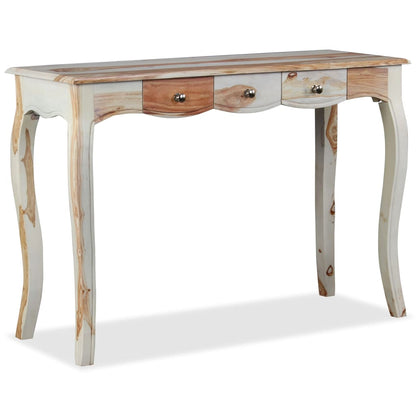 Table console et 3 tiroirs Bois massif 110x40x76 cm