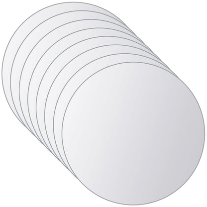 Carreau de miroir 8 pcs Rond Verre