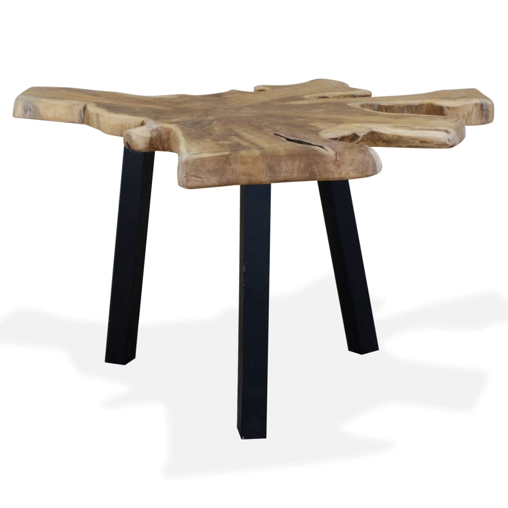 Table basse Teck authentique 80x70x38 cm