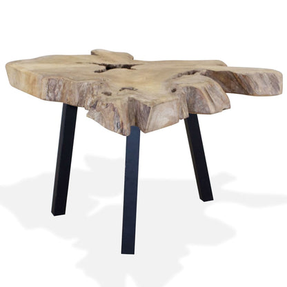 Table basse Teck authentique 80x70x38 cm