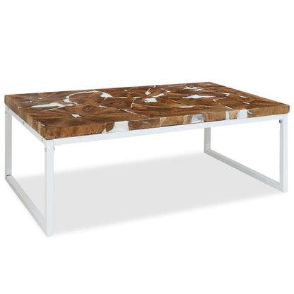 Table basse Teck Résine 110x60x40 cm