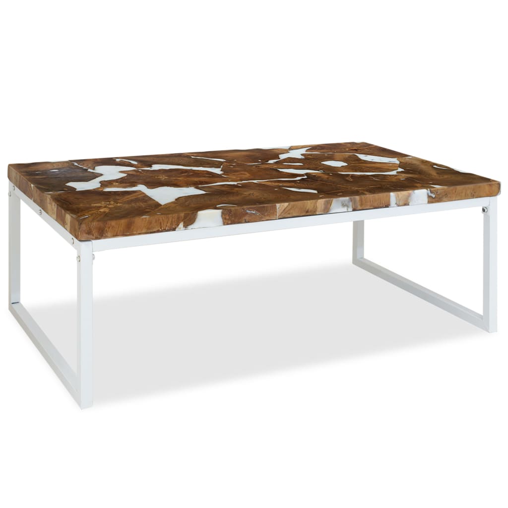 Table basse Teck Résine 110x60x40 cm