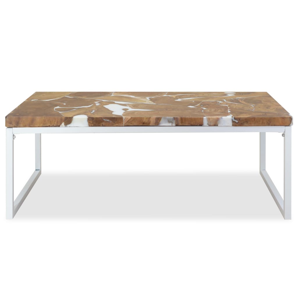 Table basse Teck Résine 110x60x40 cm