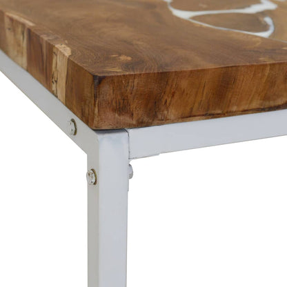 Table basse Teck Résine 110x60x40 cm