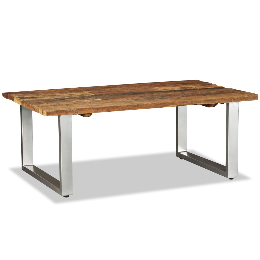 Table basse Bois de récupération massif 100x60x38 cm