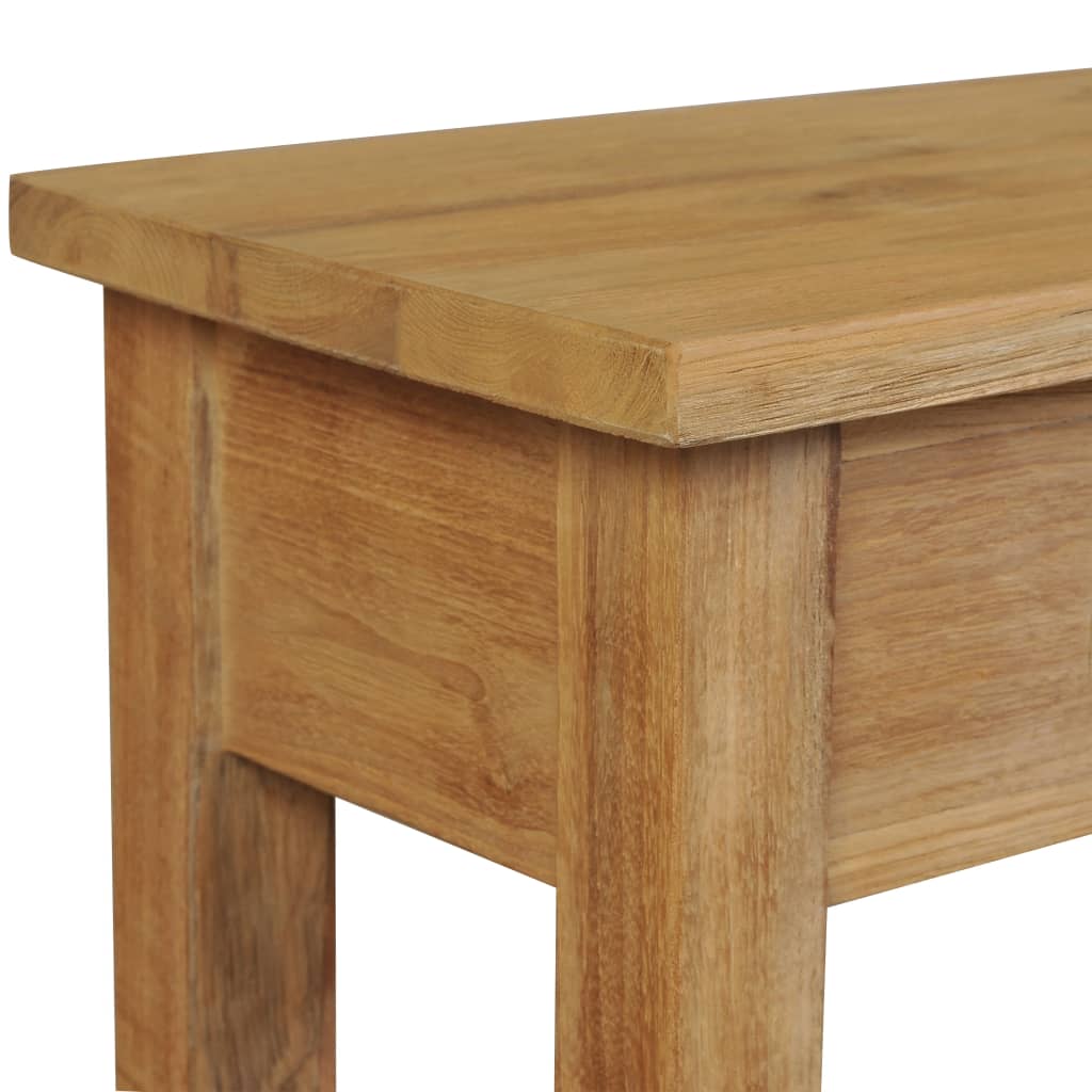 Table console teck massif 120x30x80 cm