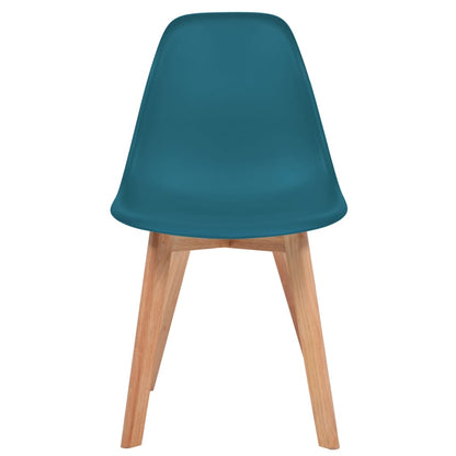 Chaises à manger lot de 2 Turquoise Plastique