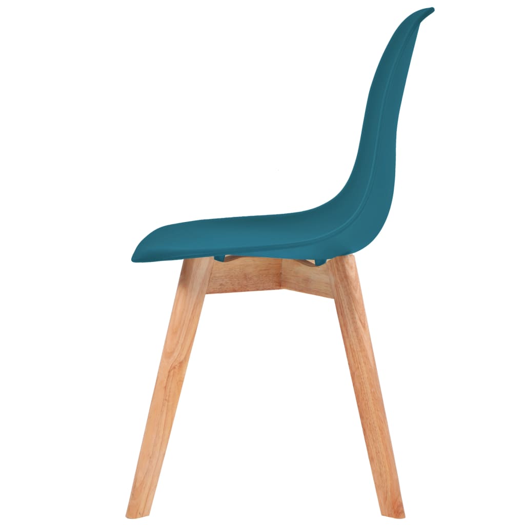 Chaises à manger lot de 2 Turquoise Plastique