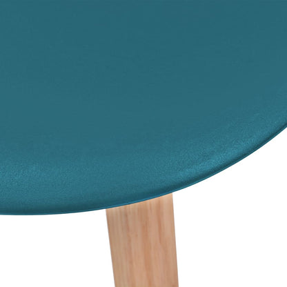 Chaises à manger lot de 2 Turquoise Plastique