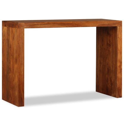 Table console Bois massif avec finition miel 110x40x76 cm