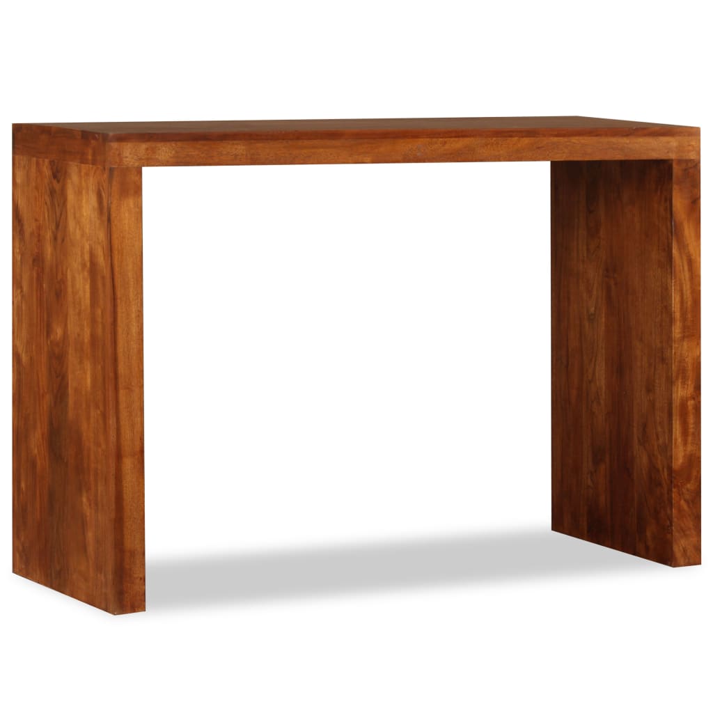 Table console Bois massif avec finition miel 110x40x76 cm