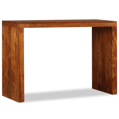 Table console Bois massif avec finition miel 110x40x76 cm