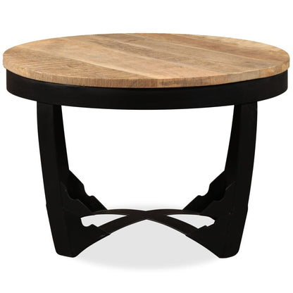 Table basse bois de manguier brut 60x40 cm