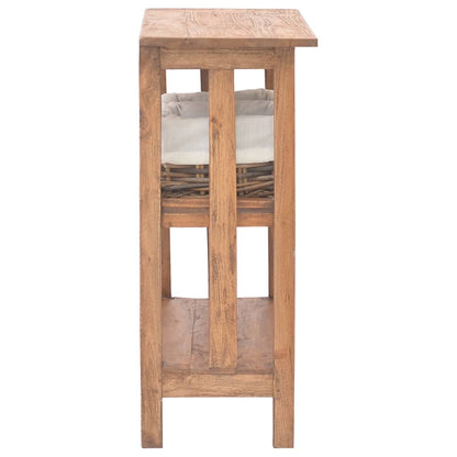 Table console bois d'acajou massif 69x28x70 cm