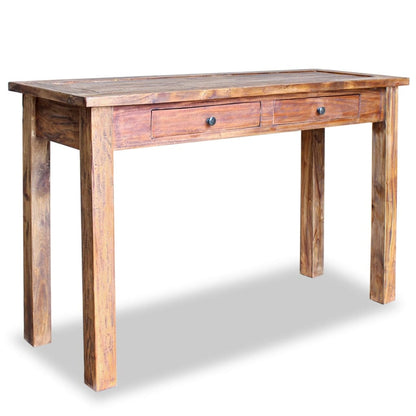 Table console bois d'acajou massif 123x42x75 cm