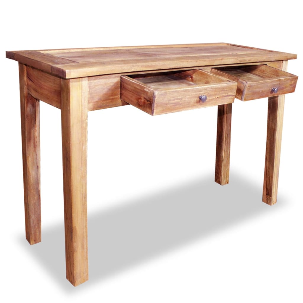 Table console bois d'acajou massif 123x42x75 cm