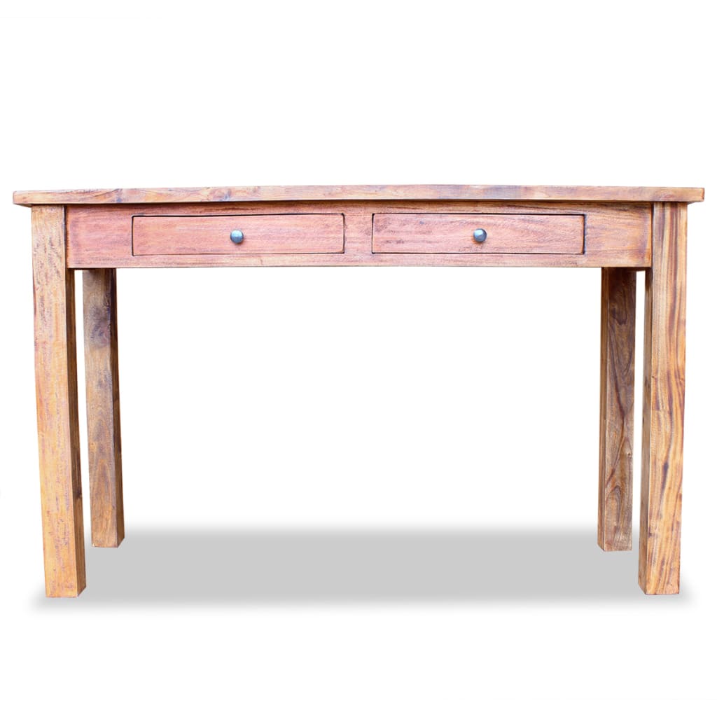 Table console bois d'acajou massif 123x42x75 cm