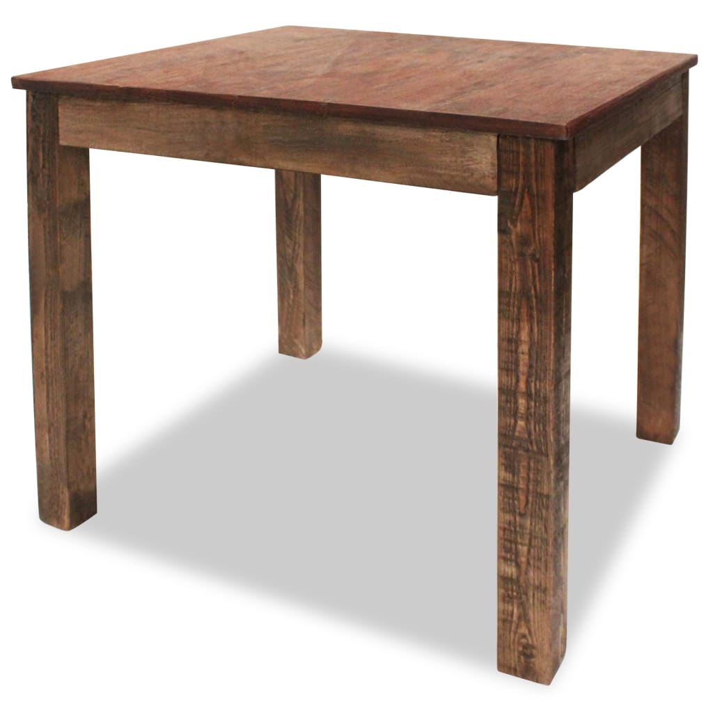 Table à manger bois de récupération mélangé 82x80x76 cm