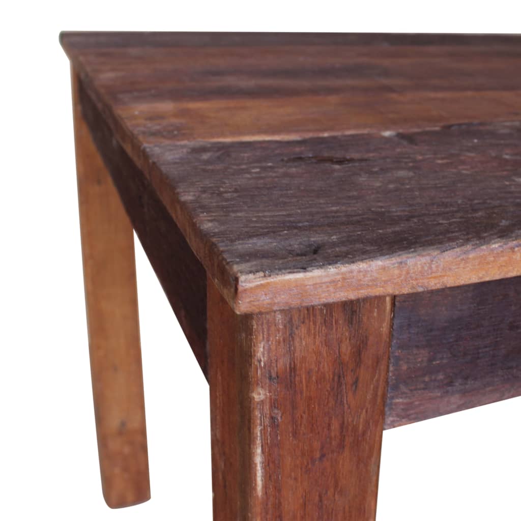 Table à manger bois de récupération mélangé 82x80x76 cm