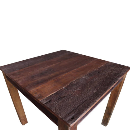 Table à manger bois de récupération mélangé 82x80x76 cm