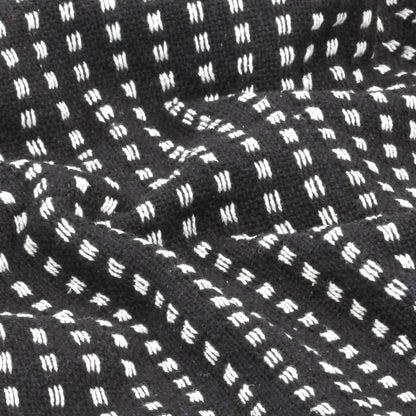 Couverture coton à carreaux 160x210 cm Noir