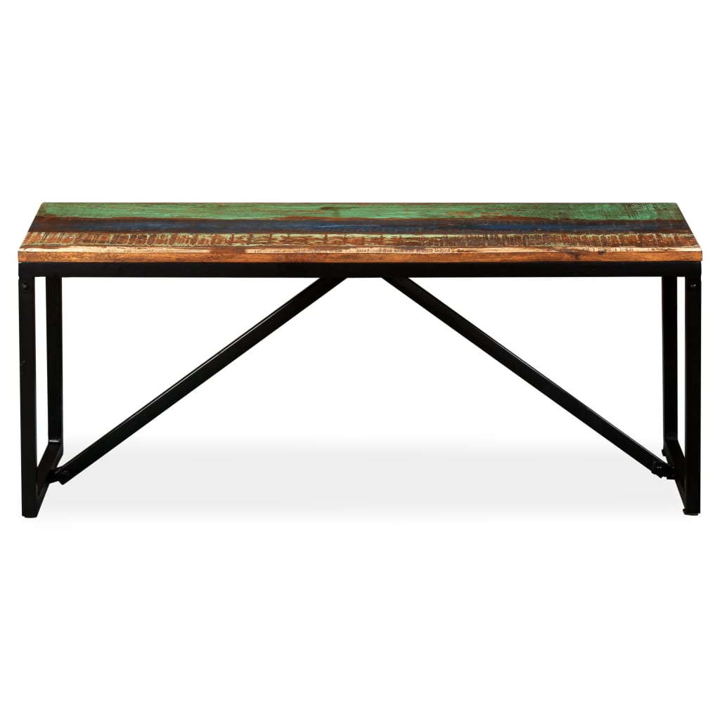 Banc 110 x 35 x 45 cm Bois de récupération massif