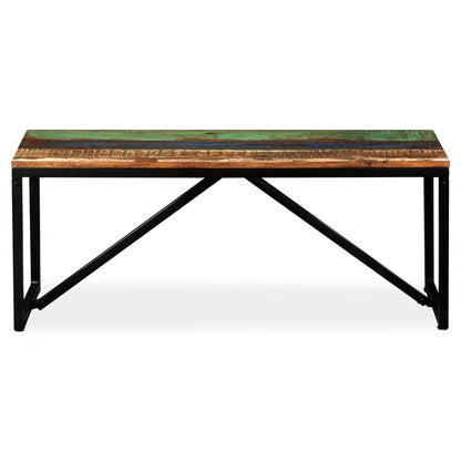 Banc 110 x 35 x 45 cm Bois de récupération massif