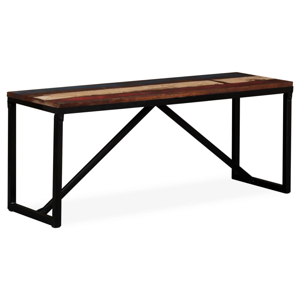 Banc 110 x 35 x 45 cm Bois de récupération massif