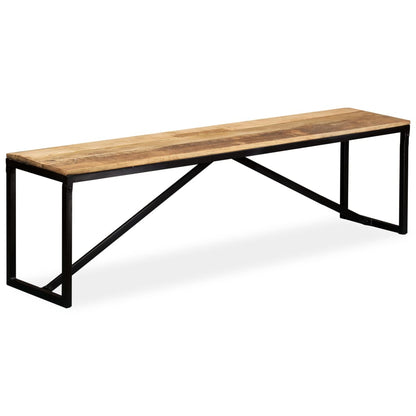 Banc Bois de manguier massif 160x35x45 cm