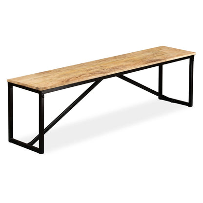 Banc Bois de manguier massif 160x35x45 cm