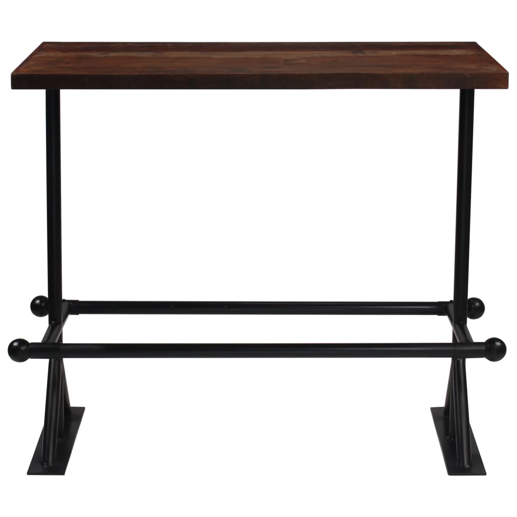 Table de bar Bois de récupération massif Marron foncé