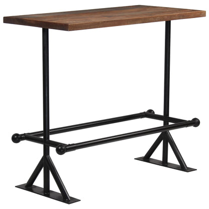 Table de bar Bois de récupération massif Marron foncé