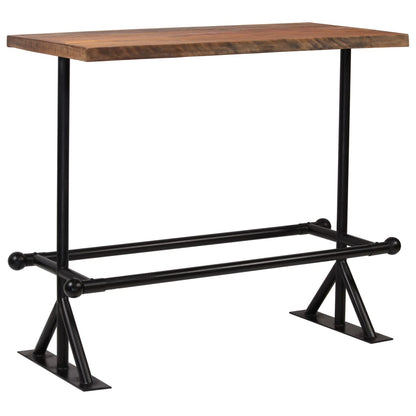 Table de bar Bois de récupération massif Marron foncé