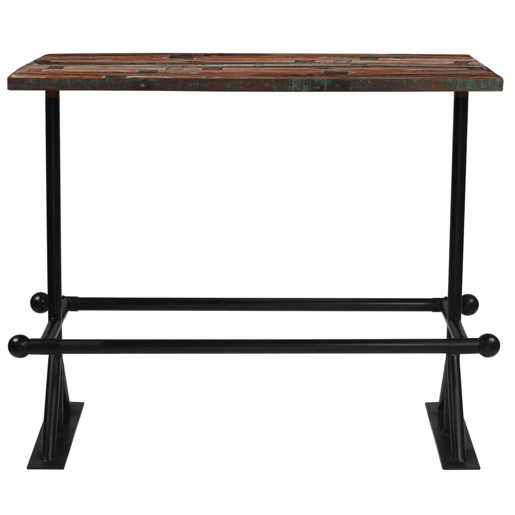 Table de bar Bois récupération massif Multicolore 150x70x107 cm