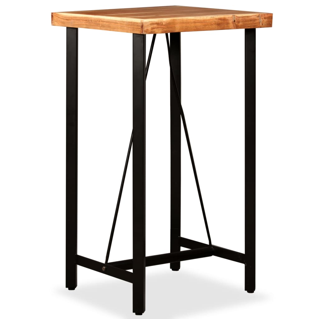 Table de bar Bois massif d'acacia 60x60x107 cm