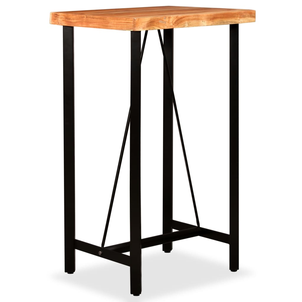 Table de bar Bois massif d'acacia 60x60x107 cm