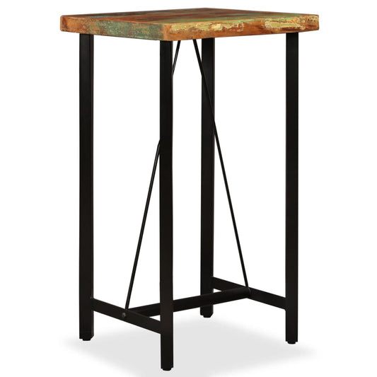 Table de bar Bois de récupération massif 60x60x107 cm