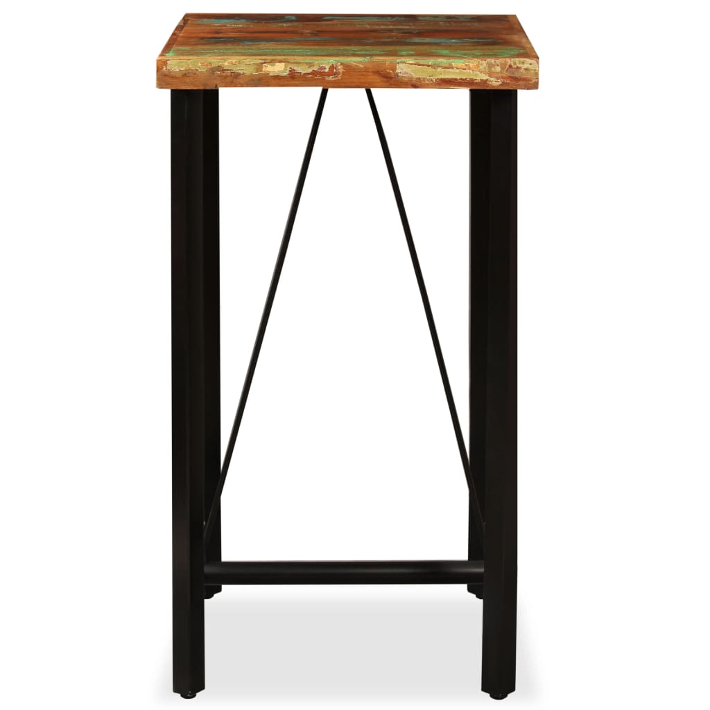 Table de bar Bois de récupération massif 60x60x107 cm