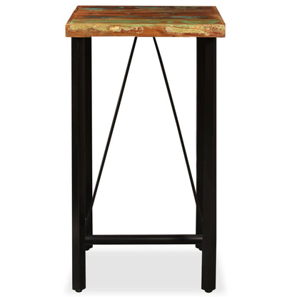 Table de bar Bois de récupération massif 60x60x107 cm