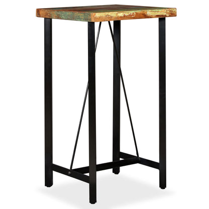 Table de bar Bois de récupération massif 60x60x107 cm