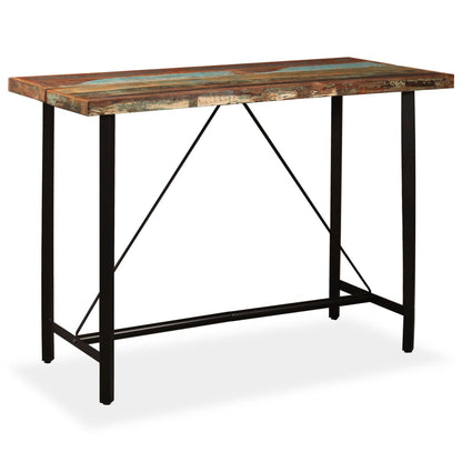 Table de bar Bois massif de récupération 150 x 70 x 107 cm