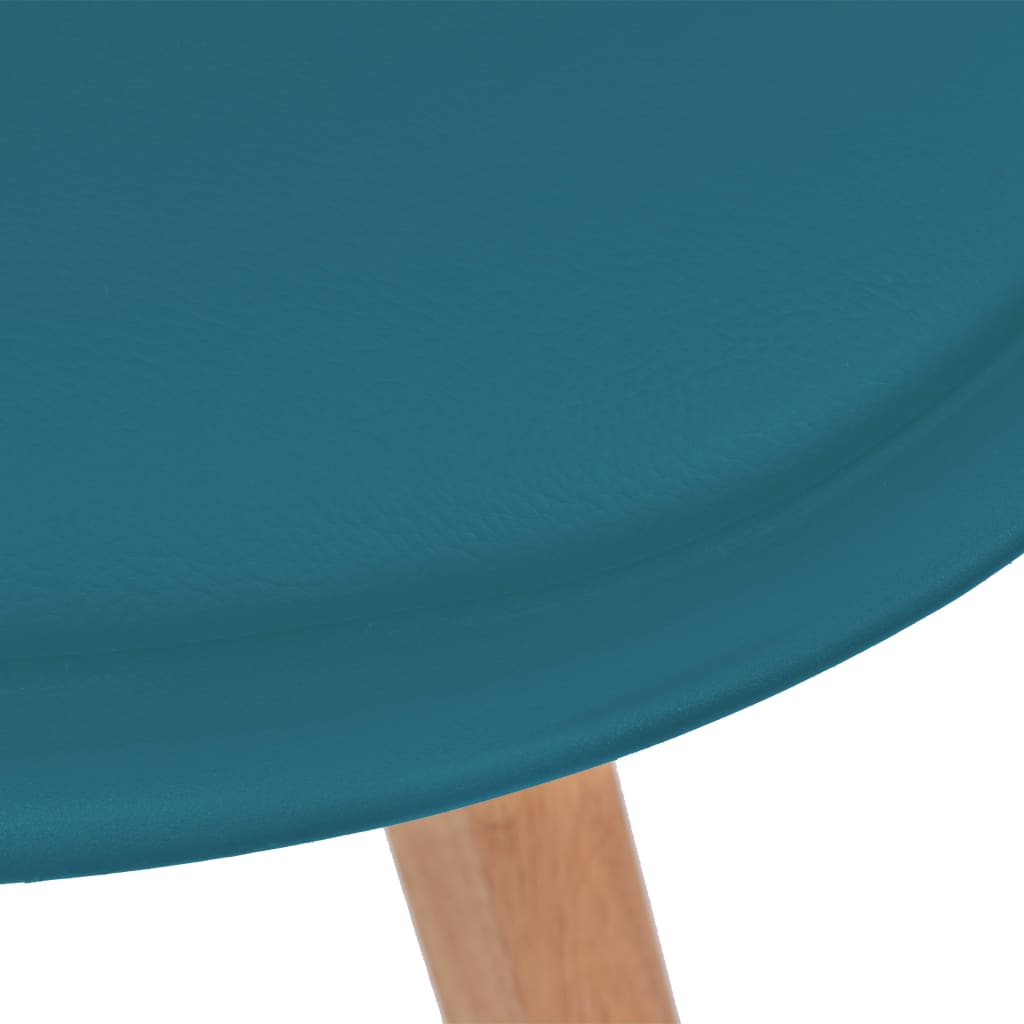 Chaises à manger lot de 6 Turquoise Plastique