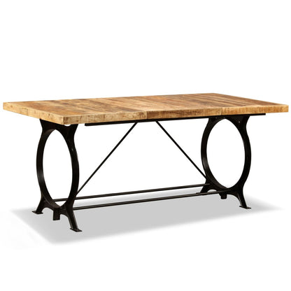 Table à manger Bois de manguier brut 180 cm