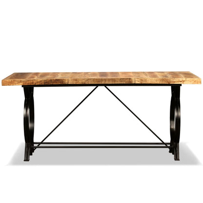 Table à manger Bois de manguier brut 180 cm