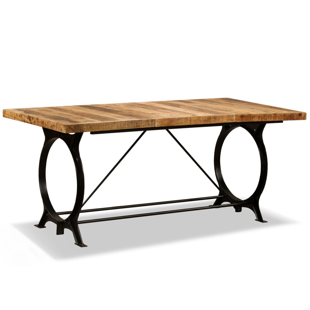 Table à manger Bois de manguier brut 180 cm