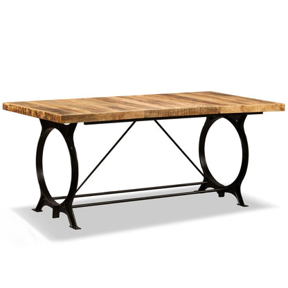 Table à manger Bois de manguier brut 180 cm