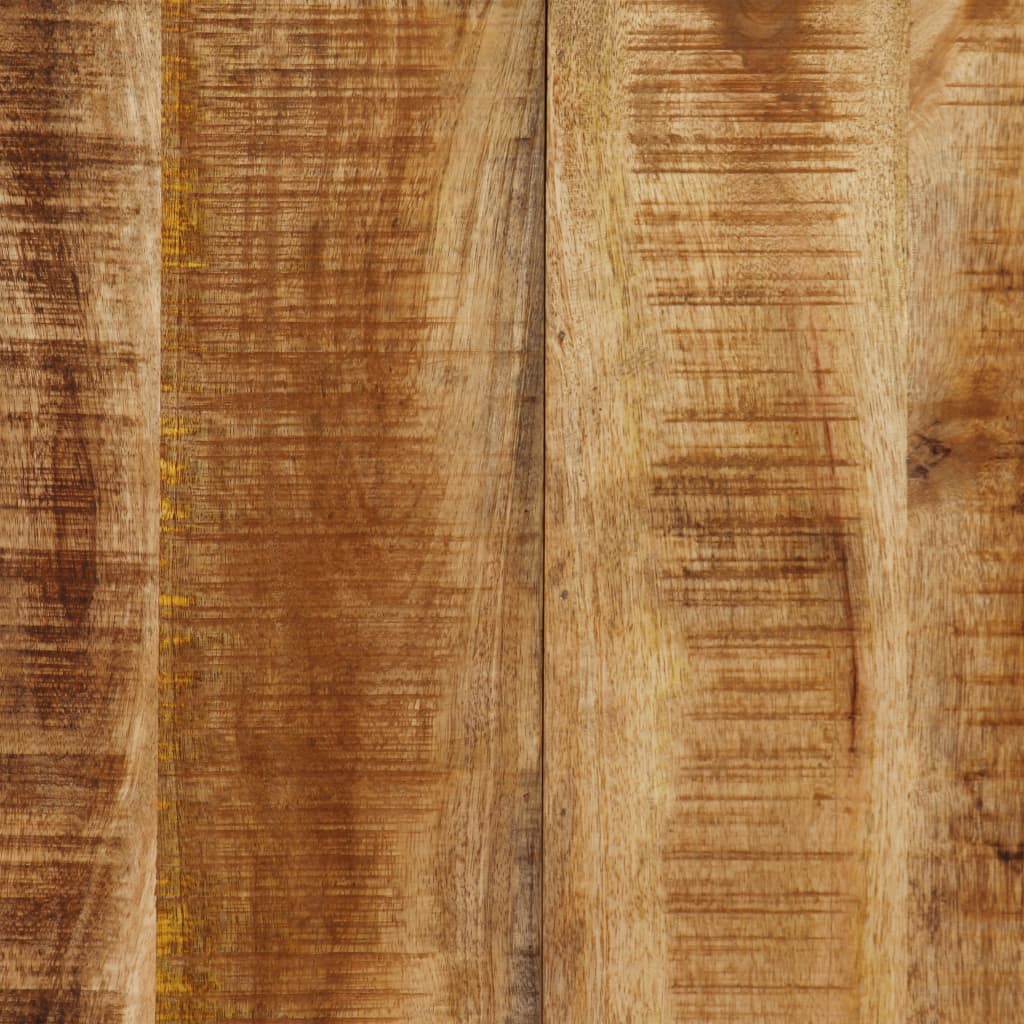 Table à manger Bois de manguier massif et croix en acier 180 cm