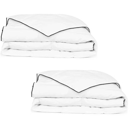 Couette en duvet d'hiver 2 pcs 135 x 200 cm