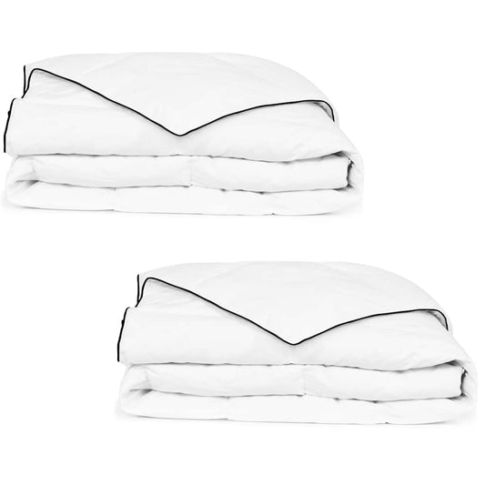 Couette en duvet d'hiver 2 pcs 140 x 200 cm