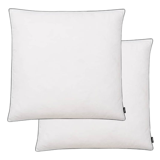 Oreiller 2 pcs Remplissage de duvet 80 x 80 cm Blanc